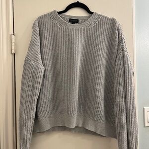 Grey knit sweater